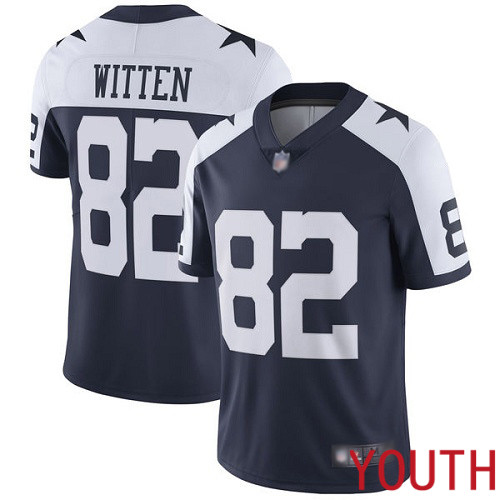 Youth Dallas Cowboys Limited Navy Blue Jason Witten Alternate 82 Vapor Untouchable Throwback NFL Jersey